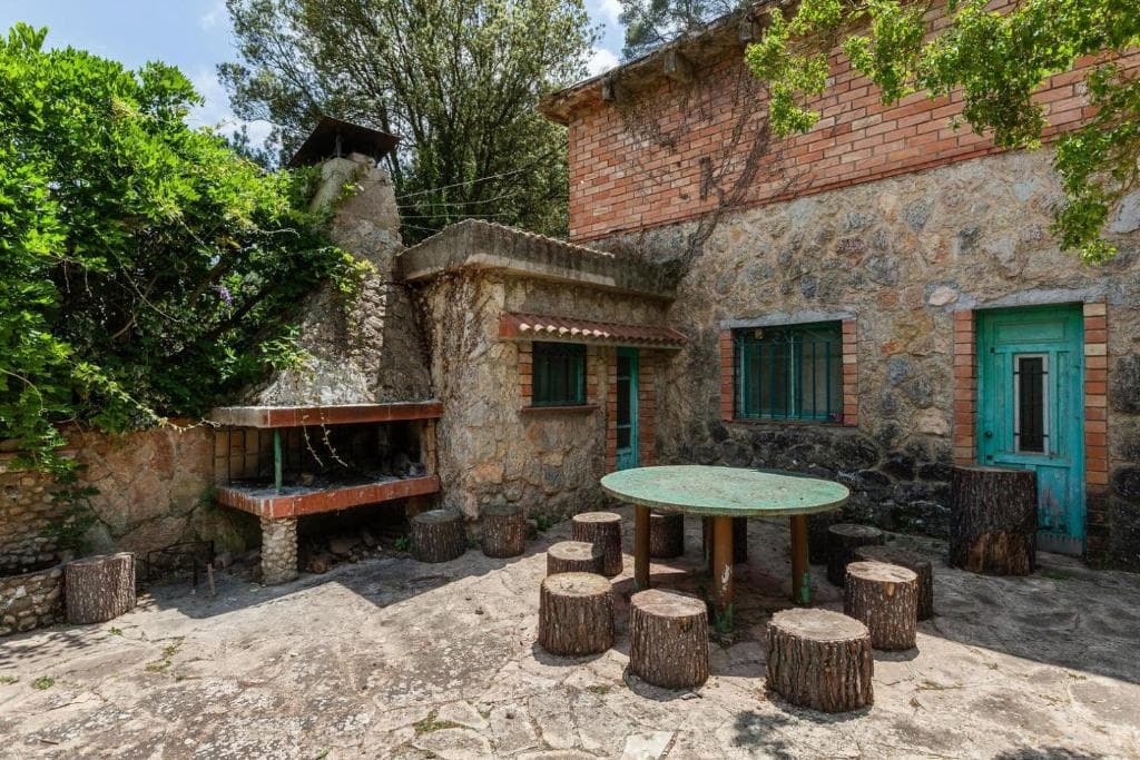 casa rural con barbacoa